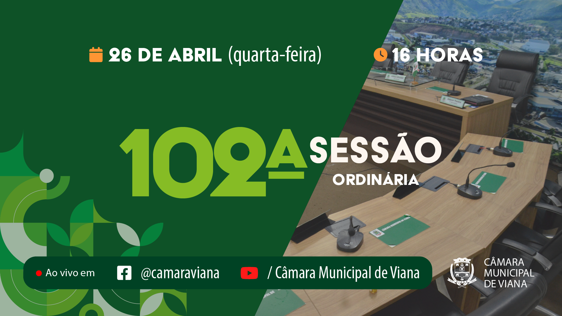 PAUTA DA CENTÉSIMA SEGUNDA (102ª) SESSÃO ORDINÁRIA