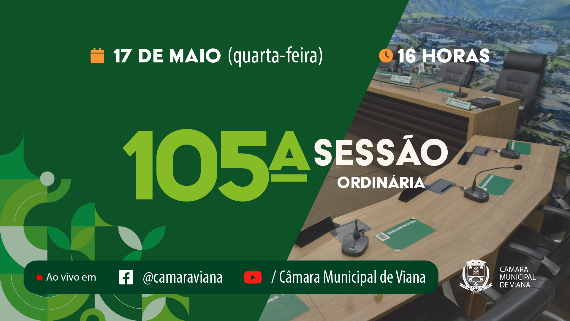 PAUTA DA CENTÉSIMA QUINTA (105ª) SESSÃO ORDINÁRIA 