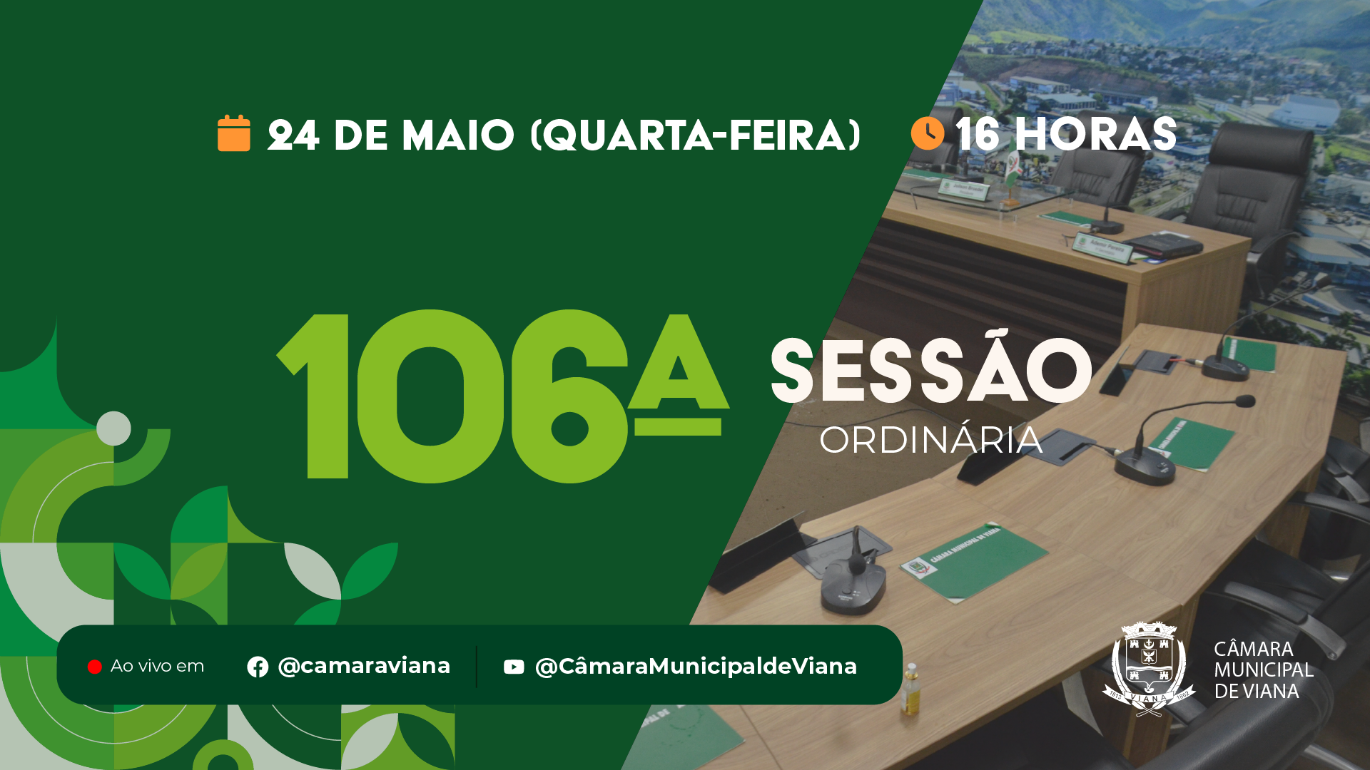 PAUTA DA CENTÉSIMA SEXTA (106ª) SESSÃO ORDINÁRIA 