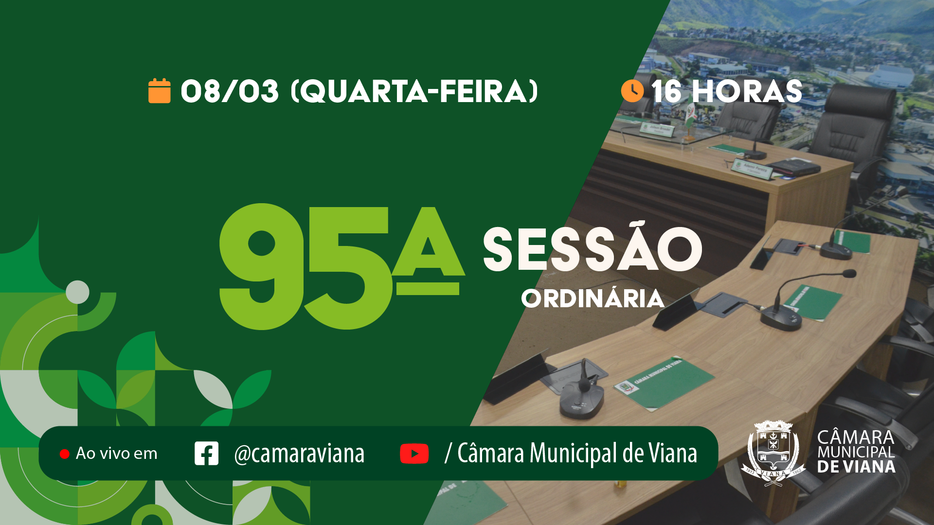 PAUTA DA NONAGÉSIMA QUINTA (95ª) SESSÃO ORDINÁRIA 