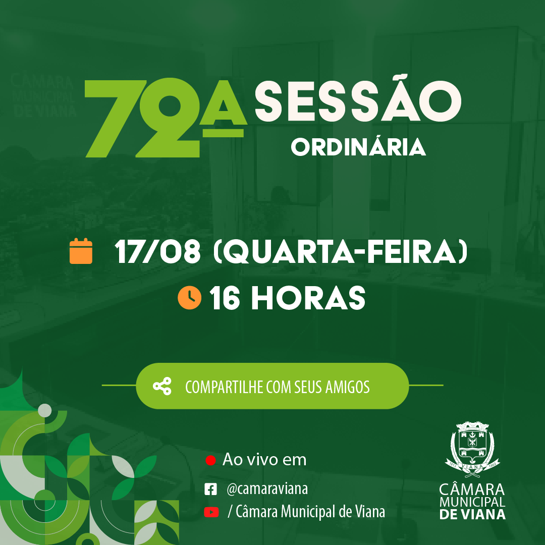 PAUTA DA SEPTUAGÉSIMA SEGUNDA (72ª) SESSÃO ORDINÁRIA 
